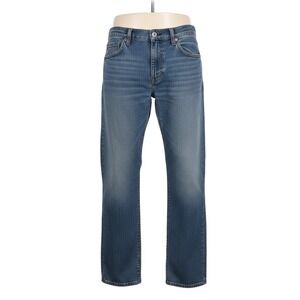 True Religion Ricky Relaxed Straight Jeans Light Wash Denim - Size 34